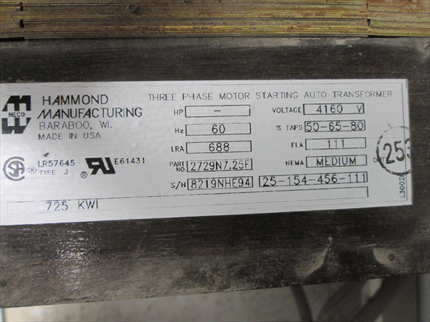 Hammond Power Solutions Auto Transformer