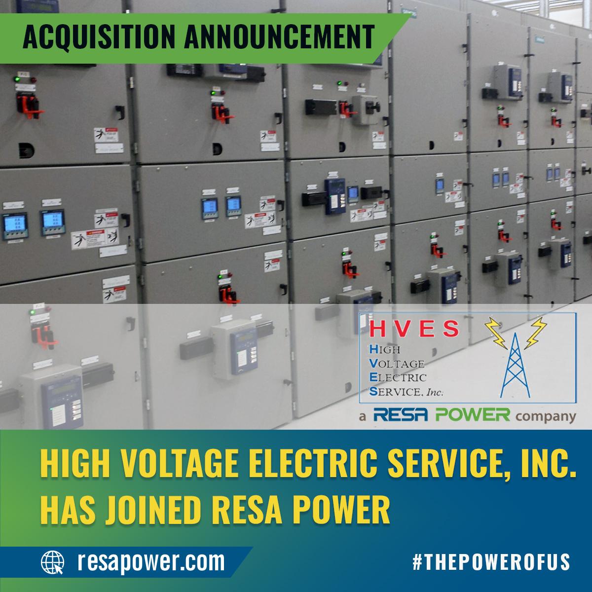 High Voltage Electric Service has joined RESA Power