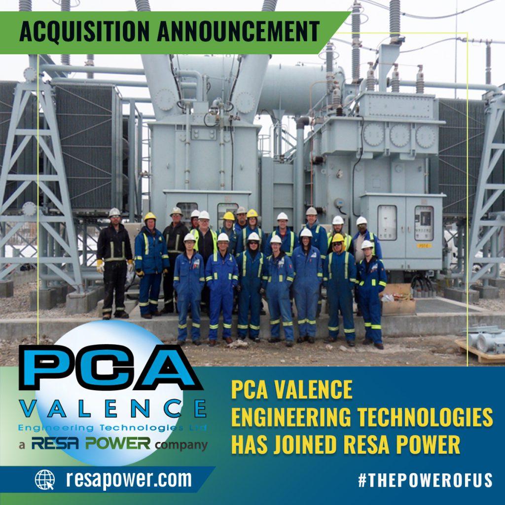 PCA Valence has joined RESA Power