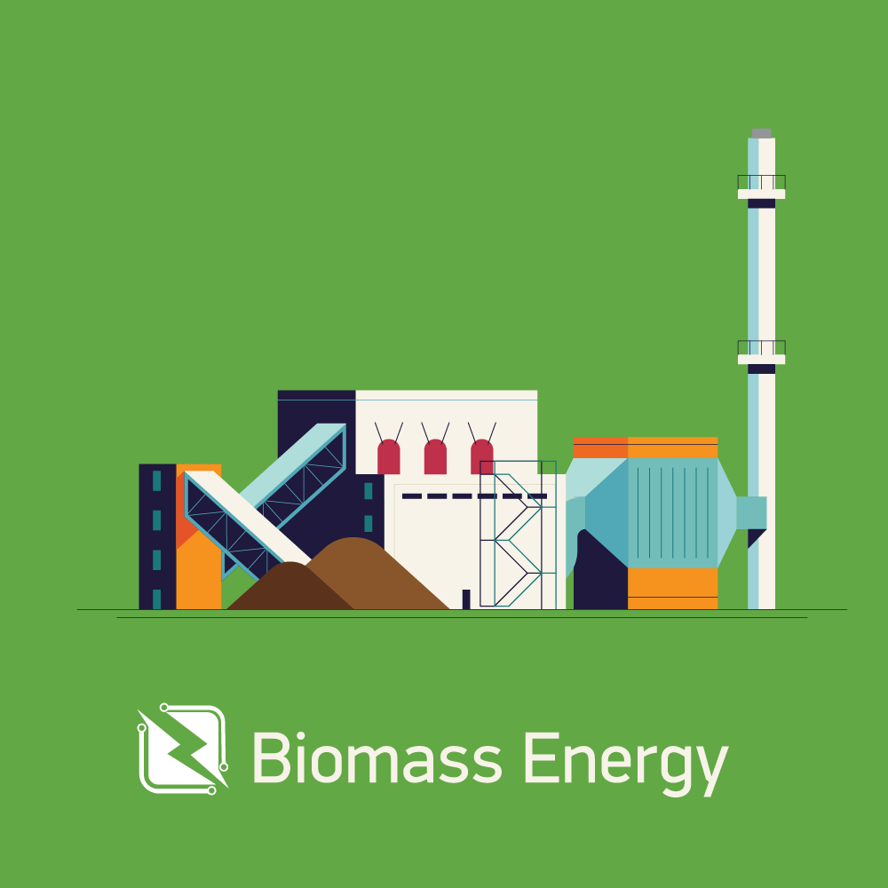 RESA Power Biomass Energy Stylized graphic