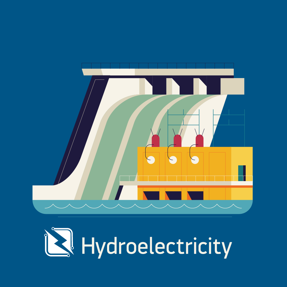 RESA Power Hydroelectricity Stylized graphic